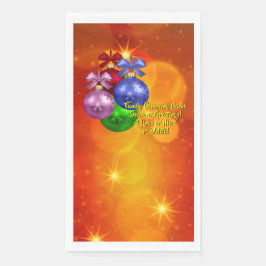 Naam tekst met kerstmis toevoegen servet