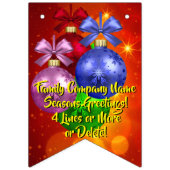 Naam tekst met kerstmis toevoegen vlaggetjes (Tweede vlag)