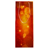 Naam tekst met kerstmis toevoegen wijn cadeautas (Achterkant)