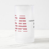Naam & Tekst op Patriottische USA 16oz Matglas Bierpul (Center)