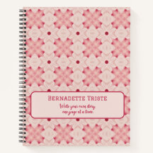 Naam Tekst roze Modern Floral Chic Girly