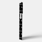  naam, tekst, zwart patroon wit Case-Mate iPhone case (Achterkant / Rechts)