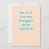 Naam Tijdstip roze zeemeermin blauwe staart Birthd Kaart (Achterkant)