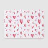 Naam, Tissue Paper Cute Heart Candy Valentines Tissuepapier (Voorkant)