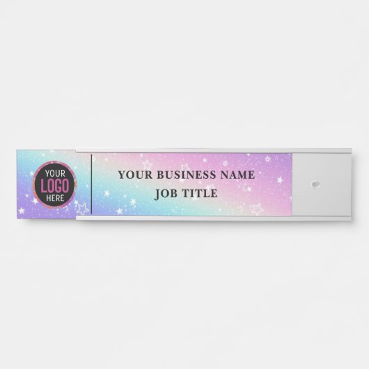 Naam Titel Medewerker Kantoor Deur Teken Deurbordje (Voorkant)