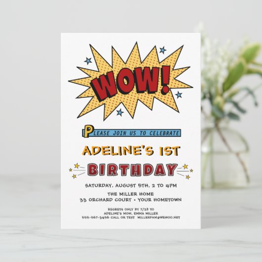 Naam toevoegen 1e of een uitnodiging voor een verj (Staand voorkant)