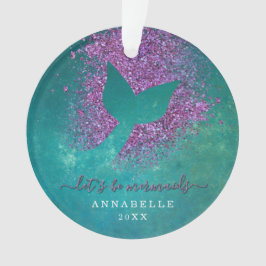 Naam toevoegen aan gepersonaliseerde Zeemeermin Ornament