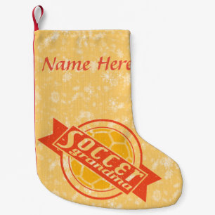 Naam toevoegen aan Soccer Grandma Kerststuring Kleine Kerstsok