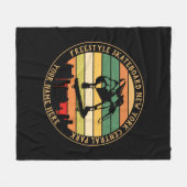 Naam toevoegen Alle tekst Freestyle Skateboard wij Fleece Deken (Voorkant (Horizontaal))