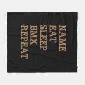 Naam toevoegen Alle tekst in de slaapstand wijzige Fleece Deken (Voorkant (Horizontaal))