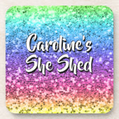 Naam toevoegen Alle tekst wijzigen die ze heeft ge Bier Onderzetter (Voorkant)