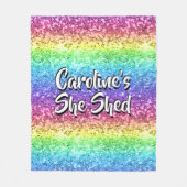 Naam toevoegen Alle tekst wijzigen die ze heeft ge Fleece Deken (Voorkant)