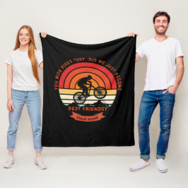 Naam toevoegen Alle tekstgebergte beste vriend wij Fleece Deken
