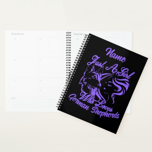 Naam toevoegen - Alleen een meisje dat van Duitse  Planner (Display)