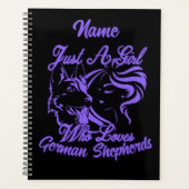 Naam toevoegen - Alleen een meisje dat van Duitse  Planner (Voorkant)