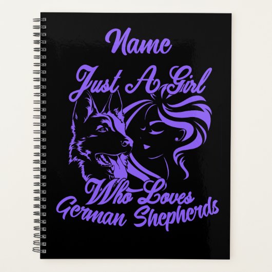 Naam toevoegen - Alleen een meisje dat van Duitse Planner (Voorkant)