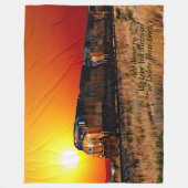 Naam toevoegen Bericht - Zonnediesellocomotief Fleece Deken (Voorkant)