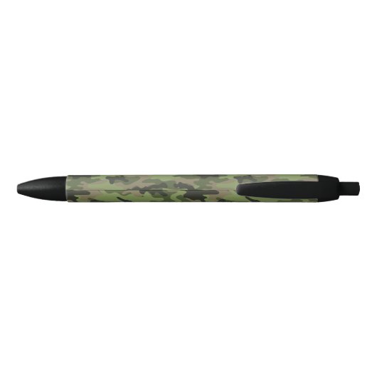 Naam toevoegen, Camo Brown Olive Green Zwarte Inkt Pen (Achterkant)