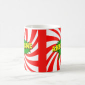 Naam toevoegen Comic Book Style Tekst Geel Rood Gr Koffiemok (Center)