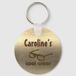 Naam toevoegen Cool Draag Glossy Kijk Sleutelhanger