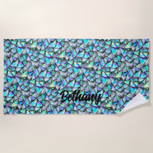 Naam toevoegen: Crystal Shard Pearlescent Iridesce Strandlaken