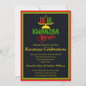 Naam toevoegen Datum Details Kwanzaa Spirit Candle Kaart (Voorkant)