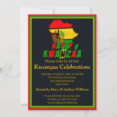 Naam toevoegen Details Kwanzaa Kandles Africa Part Kaart (Voorkant)