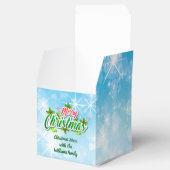 Naam toevoegen die overeenkomt met de kerstblauwe bedankdoosjes (Geopend)