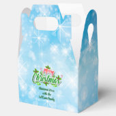 Naam toevoegen die overeenkomt met de kerstblauwe  bedankdoosjes (Geopend)