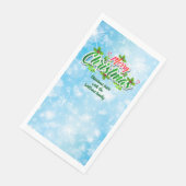 Naam toevoegen die overeenkomt met kerstblauw servet (Hoek)