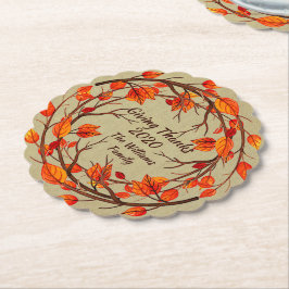 Naam toevoegen die overeenkomt met Thanksgiving Au Kartonnen Onderzetters