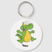 Naam toevoegen DRAGON cartoon Kinderen Sleutelhanger (Voorkant)