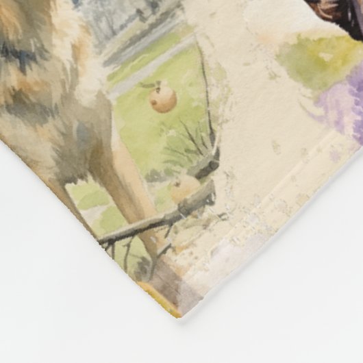 Naam toevoegen, Duitse herder Fleece Deken (Hoek)