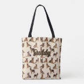 Naam toevoegen, Duitse herder Tote Bag (Achterkant)