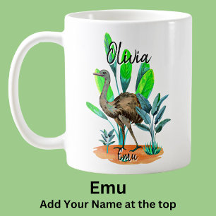 Naam toevoegen Emu Australische Vogeldier Koffiemok