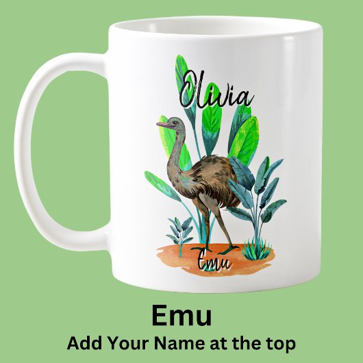 Naam toevoegen Emu Australische Vogeldier Koffiemok