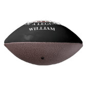 Naam toevoegen en Jaar Birthday Black American Football (Gedraaid 270)