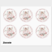 Naam toevoegen Fairy Princess Ronde Sticker (Vel)