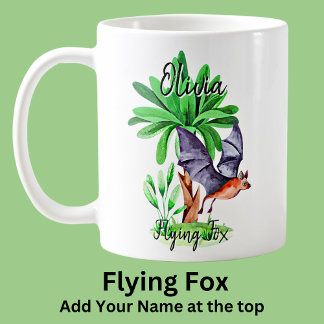 Naam toevoegen Flying Fox Australische dier Koffiemok