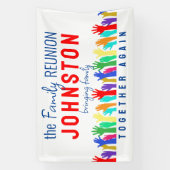 Naam toevoegen Fun Family Reunion Spandoek (Verticaal)
