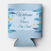 Naam toevoegen Geef Tekst uit Ze heeft Boho Blue F Blikjeskoeler (Voorkant)