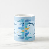 Naam toevoegen Geef Tekst uit Ze heeft Boho Blue F Koffiemok (Center)