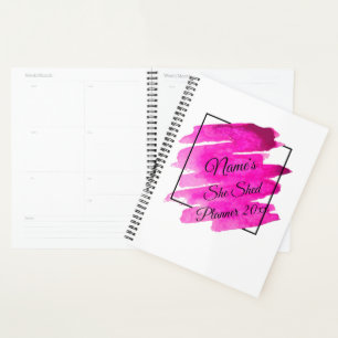Naam toevoegen Geef Tekst uit Zij vormde Mauve Pen Planner
