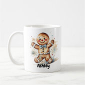 Naam toevoegen, Gingerbread Man voor Kerstmis Koffiemok (Links)