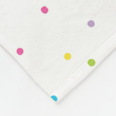 Naam toevoegen - Gold Glitter Rainbow Unicorn Fleece Deken (Hoek)