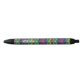 Naam toevoegen, Gothic Gothic Rainbows Skulls on B Zwarte Inkt Pen (Voorkant)