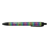 Naam toevoegen, Gothic Gothic Rainbows Skulls on B Zwarte Inkt Pen (Bodem)