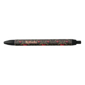 Naam toevoegen, Gothic Gothic Red Valentijns Heart Zwarte Inkt Pen (Voorkant)