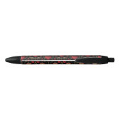 Naam toevoegen, Gothic Gothic Red Valentijns Heart Zwarte Inkt Pen (Achterkant)