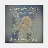 Naam toevoegen Guardian Angel Magneet (Voorkant)